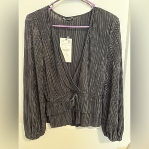 Zara black women blouse